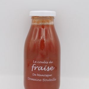 Coulis de fraise -Au fil des saveurs producteurs fruits légumes Manosque