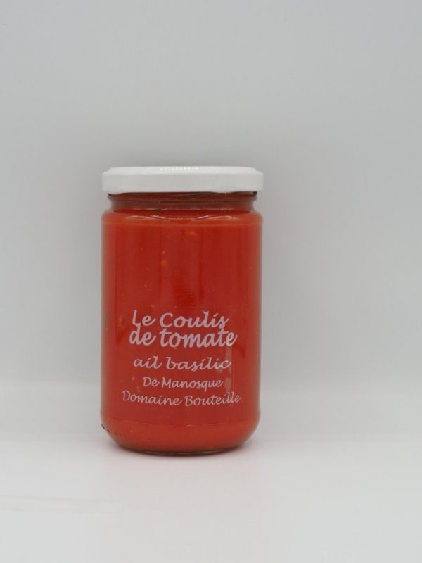 Coulis de tomate ail basilic - - Au fil des saveurs producteurs fruits légumes Manosque
